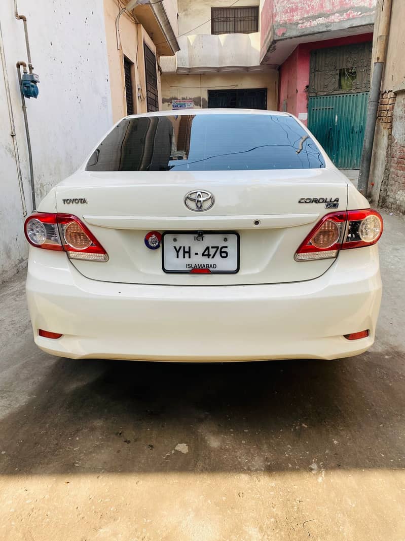 Toyota Corolla XLI 2013 White Colour 4