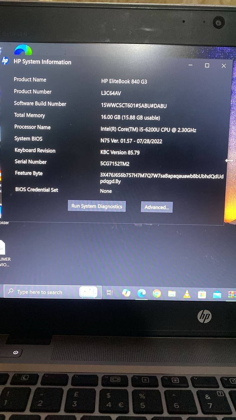 HP Elite Book 840 G3 | Core i5 | 6th Gen | 16GB Ram | 500+128GB SSD 4