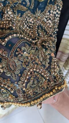 Heavy embroidered wedding formal dress