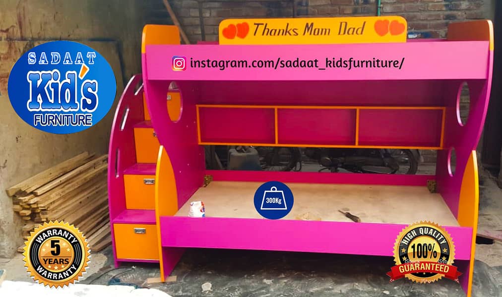 Double Bunk bed for kids 2