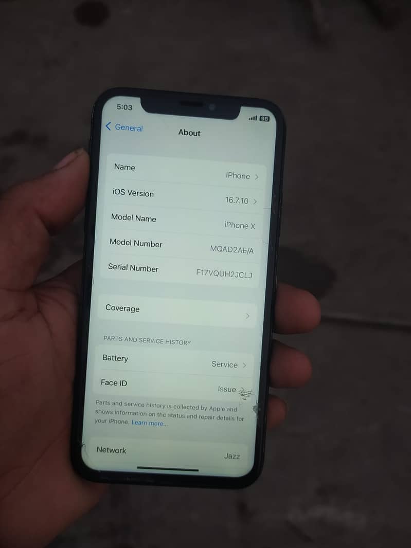 iPhone x 64gb glitch phone hi 3