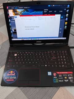 MSI gaming laptop gtx 1060 120hz i7-7700hq rgb steelseries