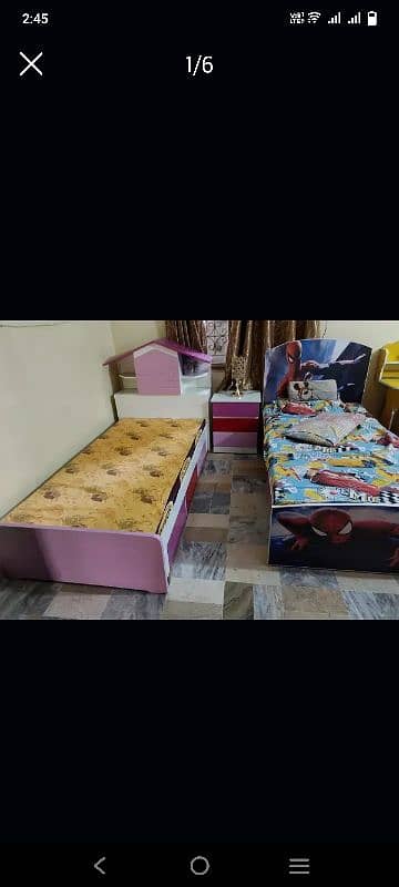 2 beautiful kids bed for sale 0