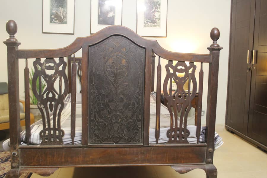 Antique Wooden Bed 2