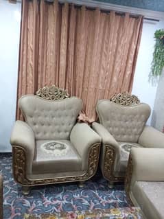 Sofa set / 7 seater sofa / royal sofa / wooden sofa / sofa poshish