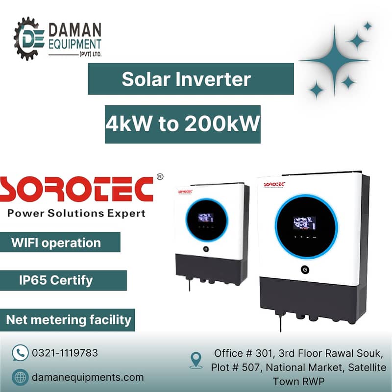 Sorotech Hybrid Solar Inverter REVO VM IV PRO T 4kW - 3 Year Warranty 0