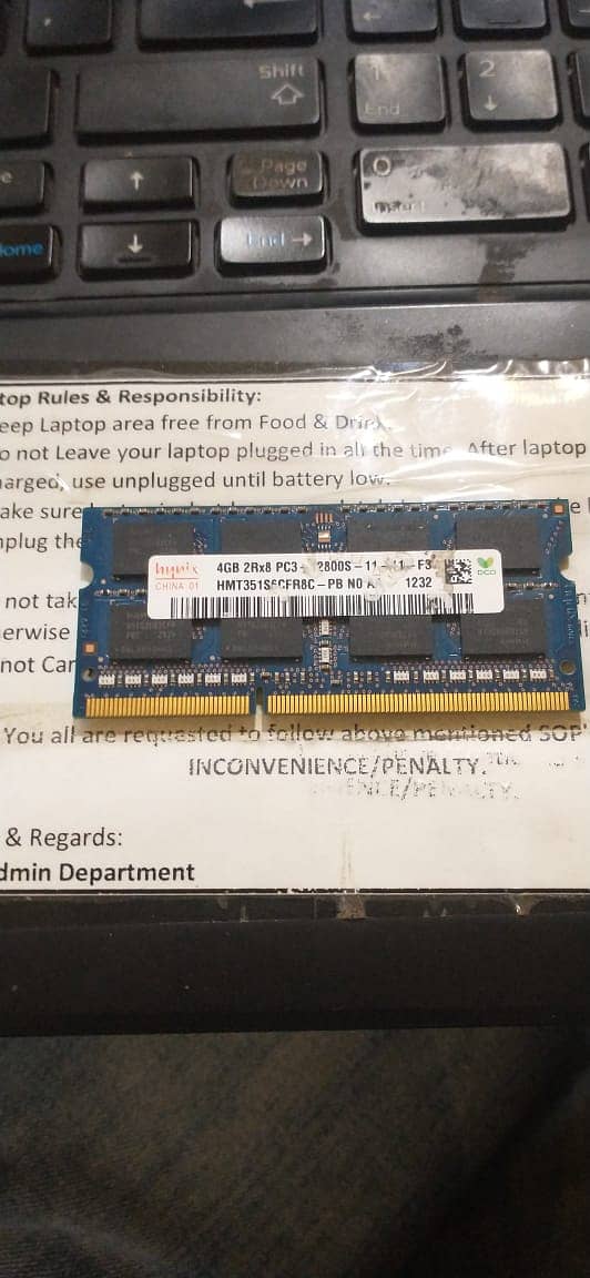 4 GB DDR3 PC3 LAPTOP RAM 1