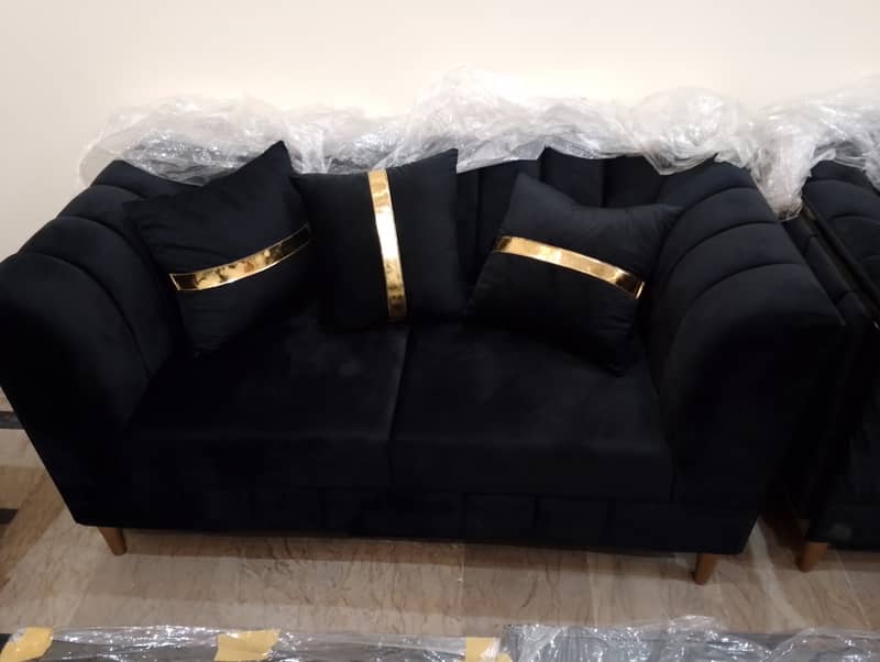 Luxury Sofa Set (3 seater, 2 seater, 1 seater), Modern chairs, Tabels 11