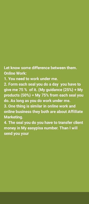 Online work for all who's willing to Earn. 1