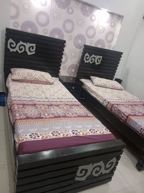 Two single beds with matress 2