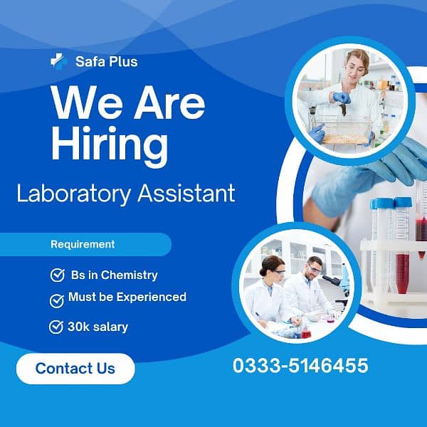 Laboratory Assistant | Male and Female | Jobs 0