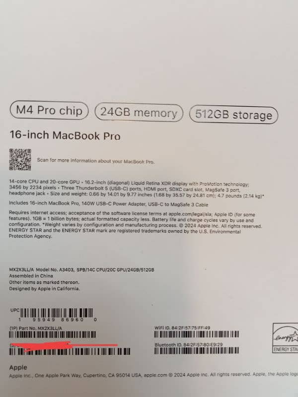 Apple MacBook Pro 16Inch MX2X3 1