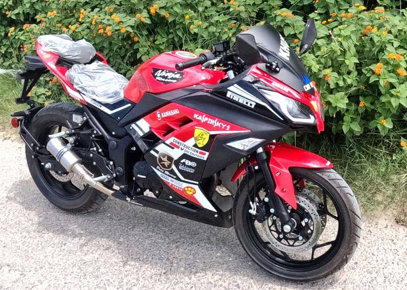 Kawasaki ninja replica 250cc  islamabad no  C Bike with new features 0