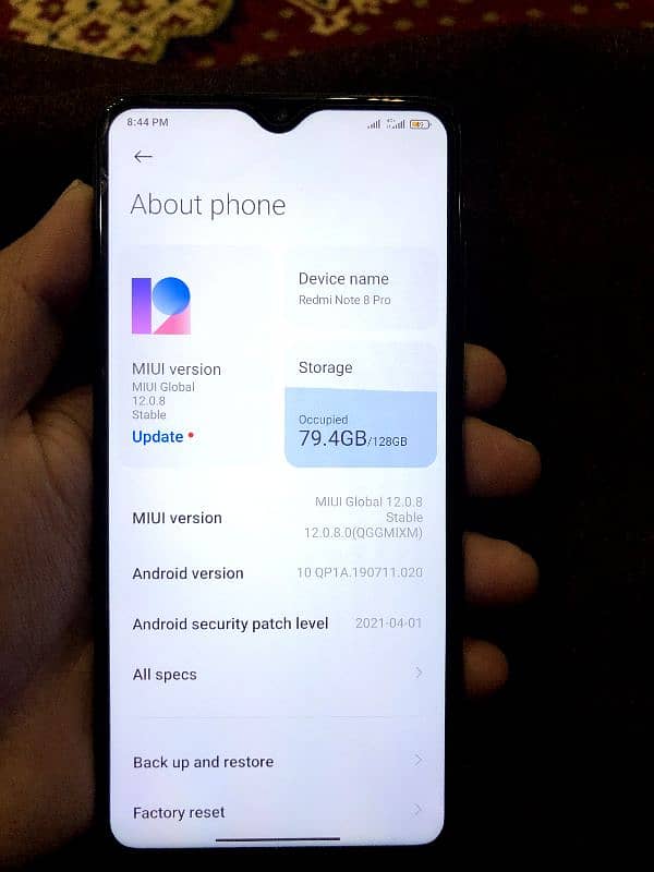 Redmi note 8 pro 8gb 128gb 5