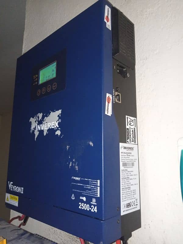 inverex 2.5 kw operate with battery or without battery 0