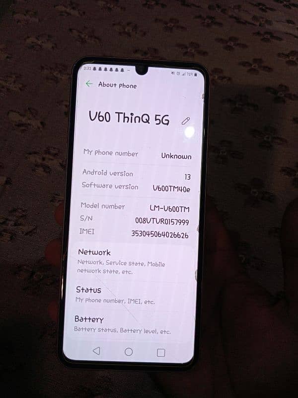 LG V60  PTA 7