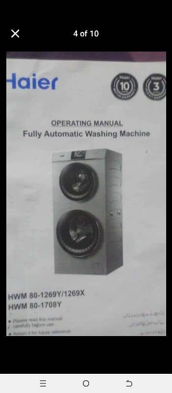 8.5 kg fully automotic washing machine 5