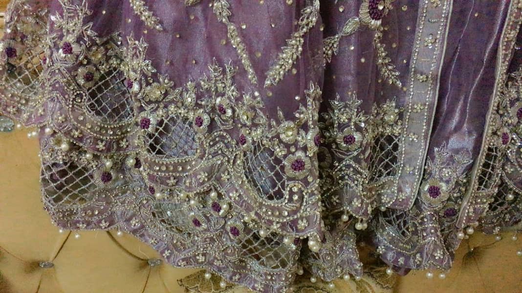 Bridal Maxi Dress | Purple Lilac | Gaon Maxi Dress| Walima Dress 4