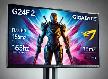 Gigabyte G24F 2 Gaming Monitor – 24” FHD, 165Hz Refresh Rate, 1ms Resp 0