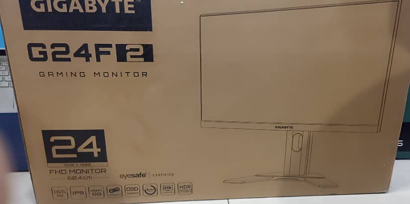 Gigabyte G24F 2 Gaming Monitor – 24” FHD, 165Hz Refresh Rate, 1ms Resp 3