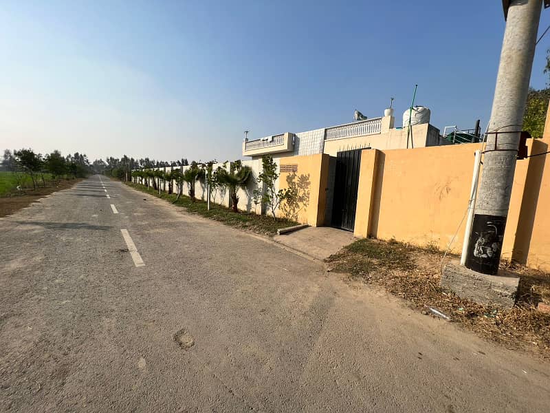 4 Kanal Ideal Location Boundary Wall Plot With Tube Well 15 Minutes Drive From DHA Phase 7 Plot For Farmhouses Near To Main Bedian Road Harbor Society Moza Lakhokhi 13