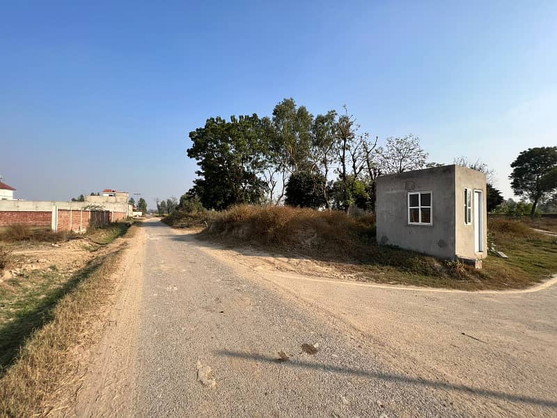 4 Kanal Ideal Location Boundary Wall Plot With Tube Well 15 Minutes Drive From DHA Phase 7 Plot For Farmhouses Near To Main Bedian Road Harbor Society Moza Lakhokhi 20