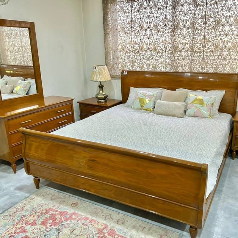 Beds Set , Wooden , King Bed Poshish 1