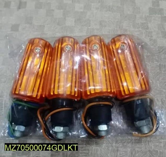 4 pcs straight indicator lights 0