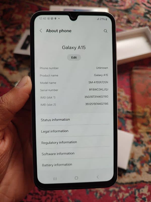 Samsung A15 Just IMEI Change 5