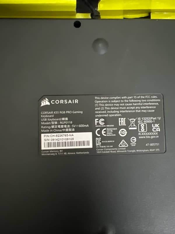 Corsair K55 RGB Pro keyboard 2