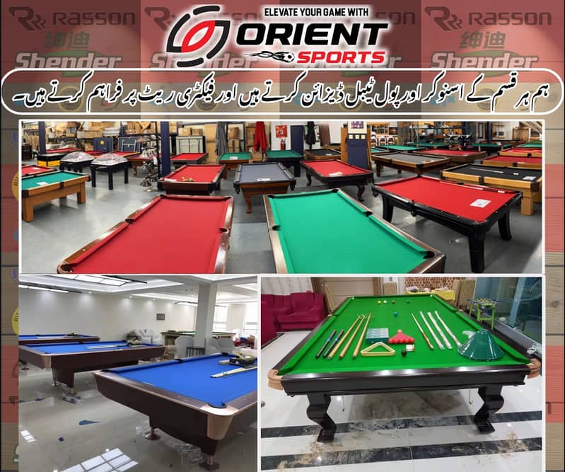 SNOOKER TABLES | POOL TABLE | BILLIARD | 5*10 | 6*12 | FOR SALE ISB 0