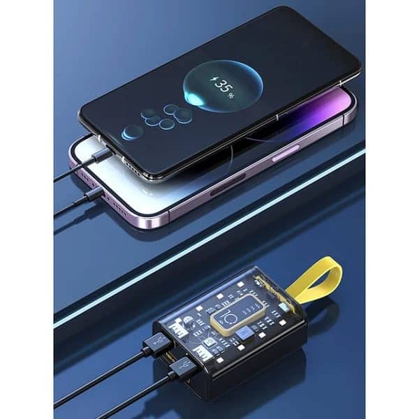 Mini Portable Transparent Power Bank 10,000 Mah 2