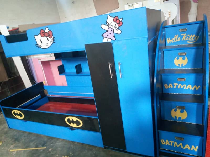 Bunk bed | Kid wooden bunker bed | Baby Double | Triple | 03234921584 6