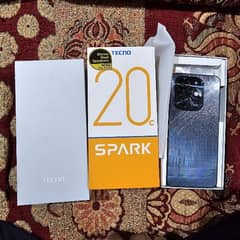 tecno spark 20c complete box all accessroies