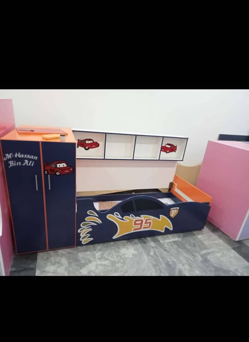 Kids bed | Single Kids Bed | Single Car Bed / kids wooden bed all size 8