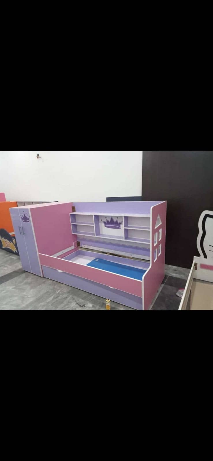 Kids bed | Single Kids Bed | Single Car Bed / kids wooden bed all size 11