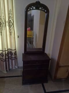 king size bed, two side tables,dressing table