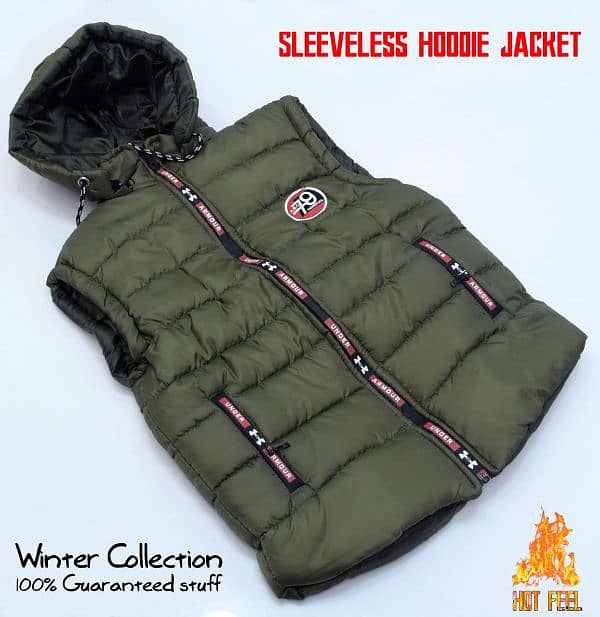 WINTER  SLEEVELESS HOODIE JACKET  COLLECTION 2025 1