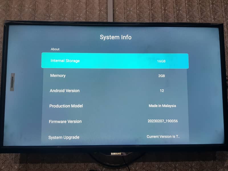 Samsung Android LED LCD, Smart TV 41 Inch New condition, Box Available 4