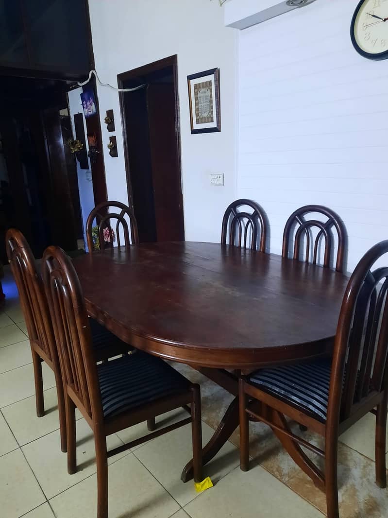 Sheesham Wood 6 Seater Dining Table 1