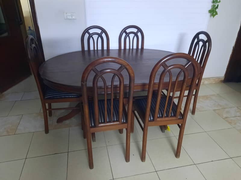 Sheesham Wood 6 Seater Dining Table 2