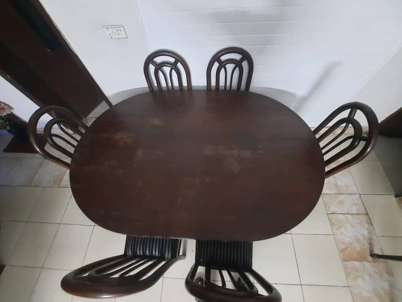 Sheesham Wood 6 Seater Dining Table 3