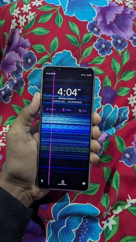 Sony Xperia 5 mark 2 Pink line on screen and back brake 6