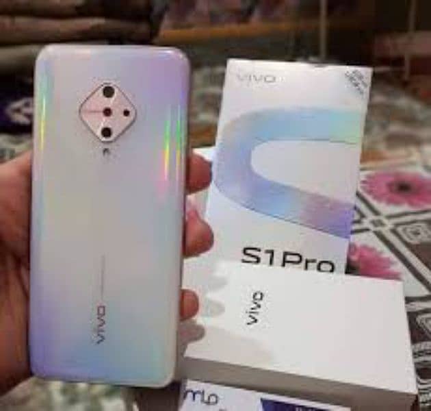 Mobile phone Vivo S1 Pro mobile phone complete box 8/128gb 0