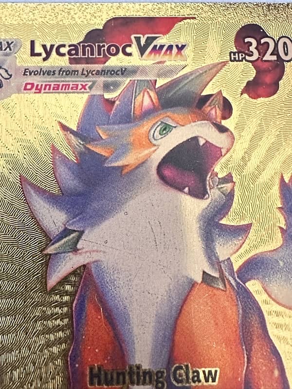 Pokemon Lycanrox Vmax Gold Card For Sale Limited Edition 4