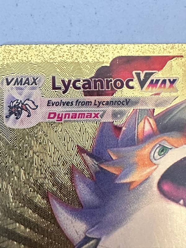 Pokemon Lycanrox Vmax Gold Card For Sale Limited Edition 6