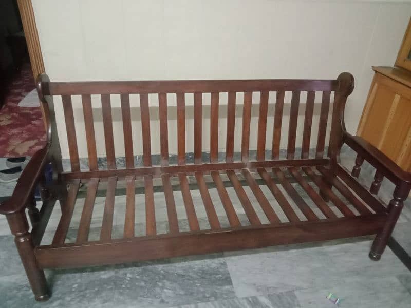 wooden sofa set 5 seater 2