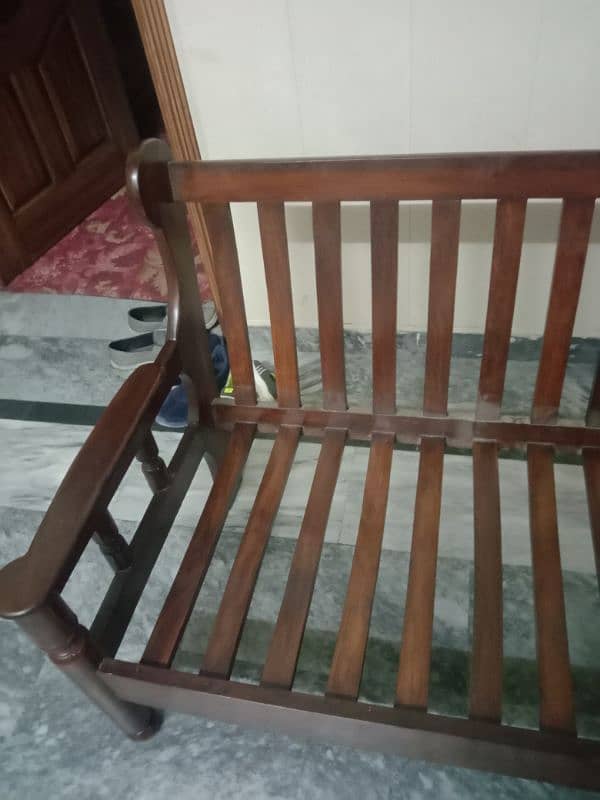 wooden sofa set 5 seater 3