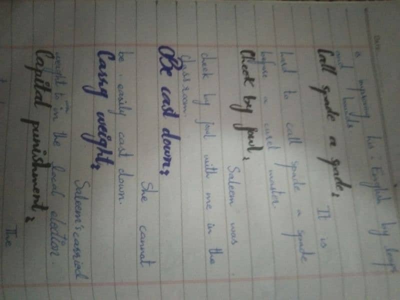 hand writing assignment work 2