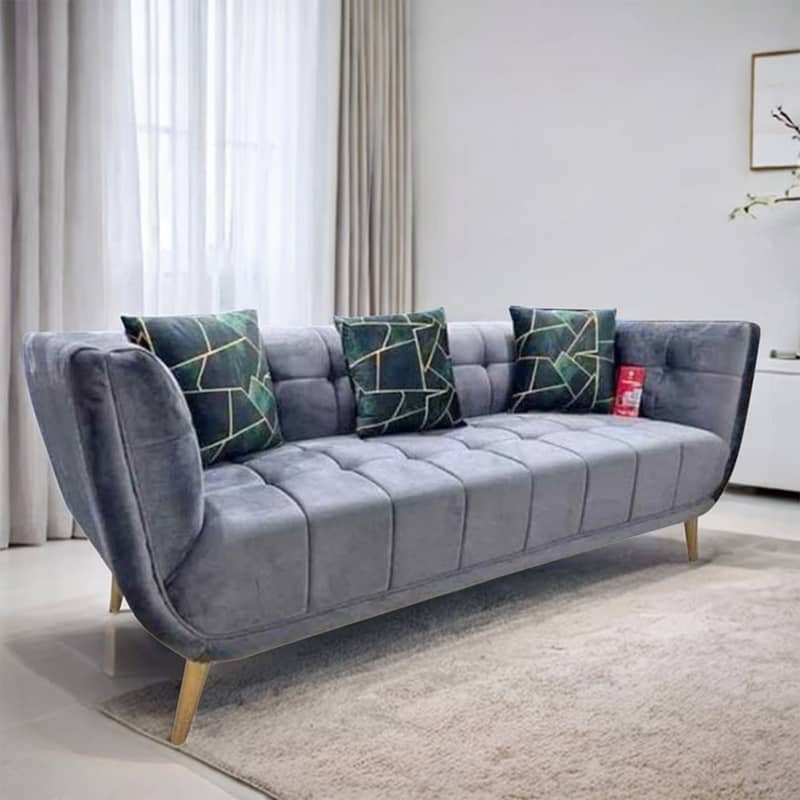 5 Seater Modern Italian Velvet Sofa Set 5